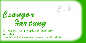 csongor hartung business card
